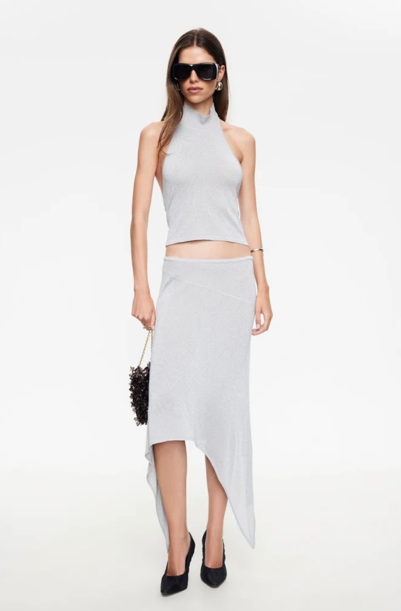 Trophy Midi Skir Silver