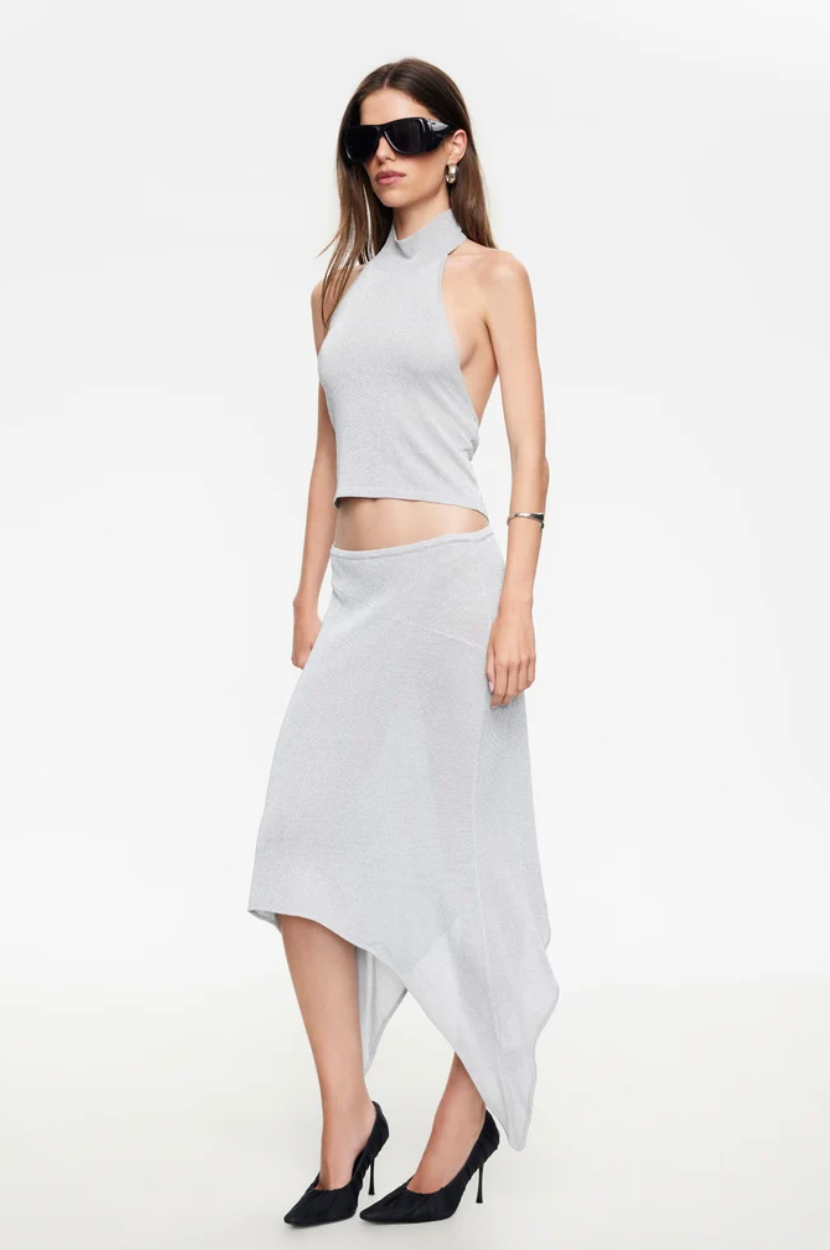 Trophy Midi Skir Silver