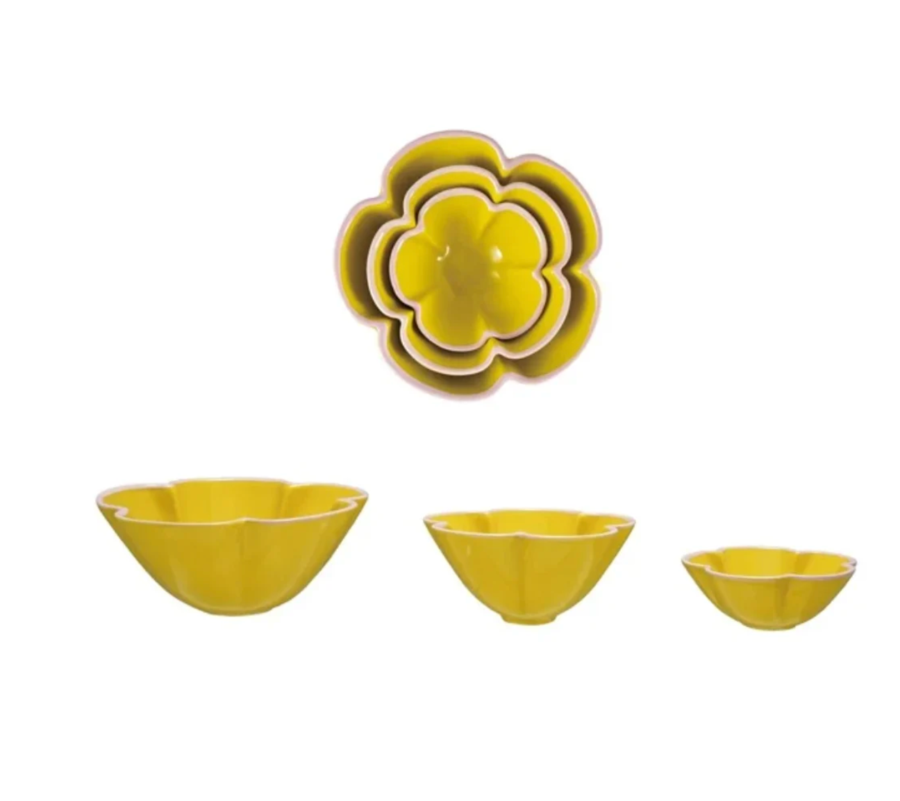 Flower Shaped Nesting Bowl