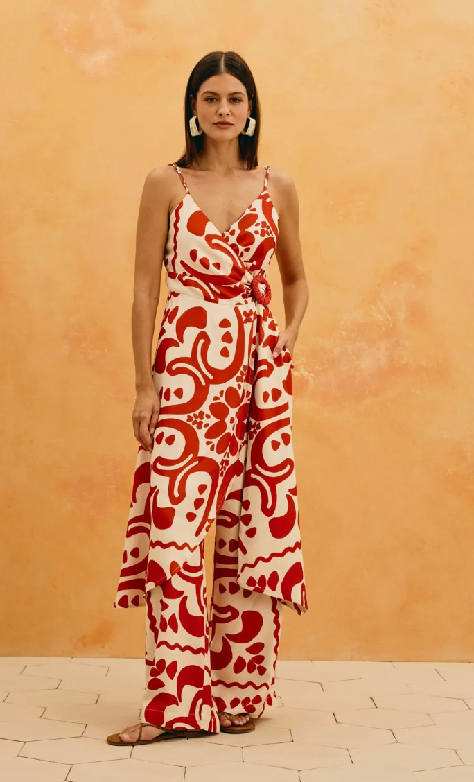 Aury Pant Red