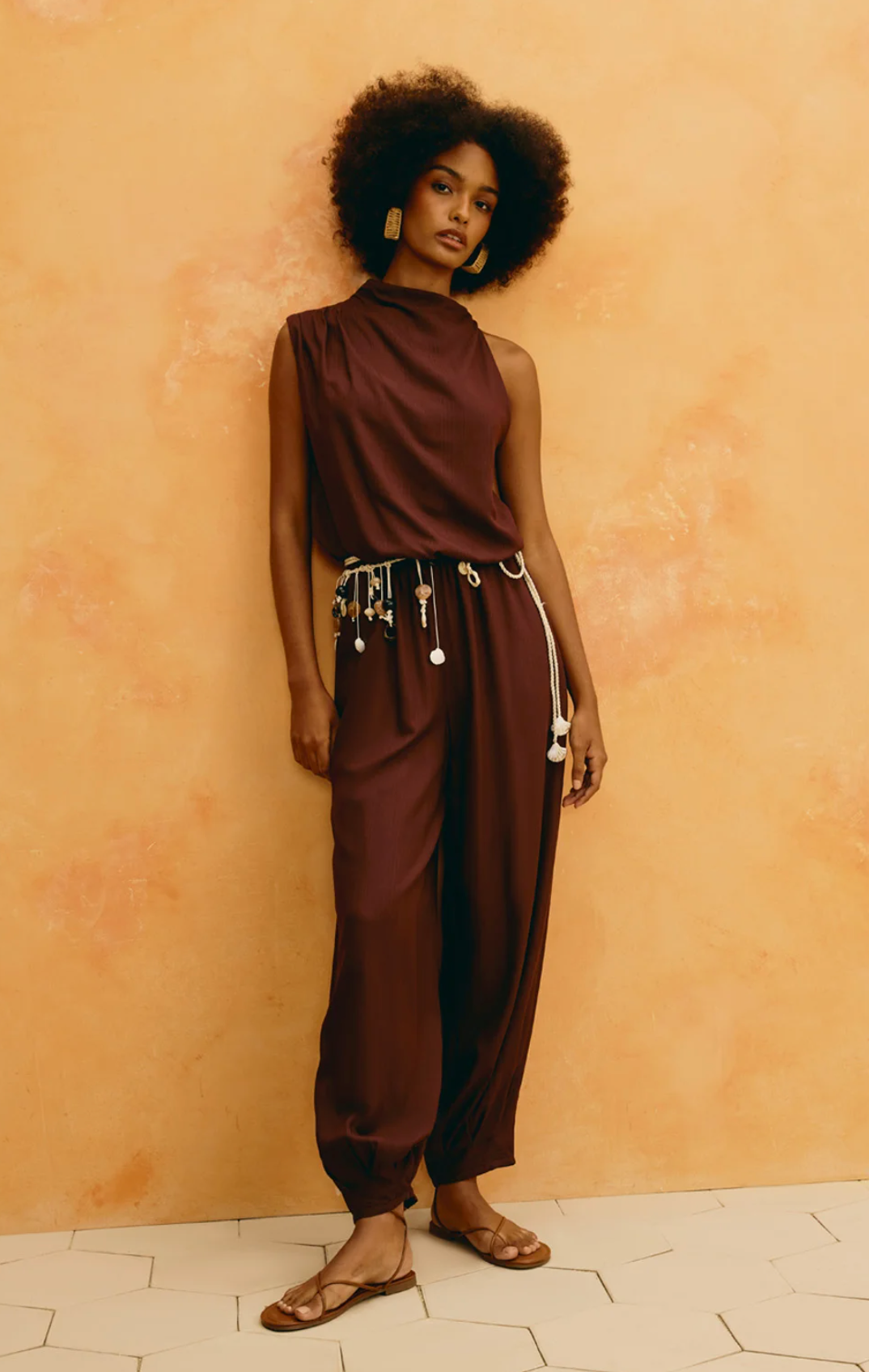 Oriana Pant Brown