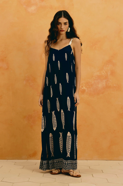 Ilena Dress Dark Blue
