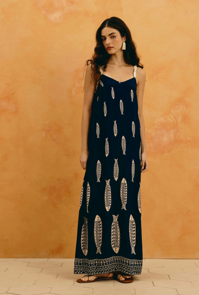 Ilena Dress Dark Blue