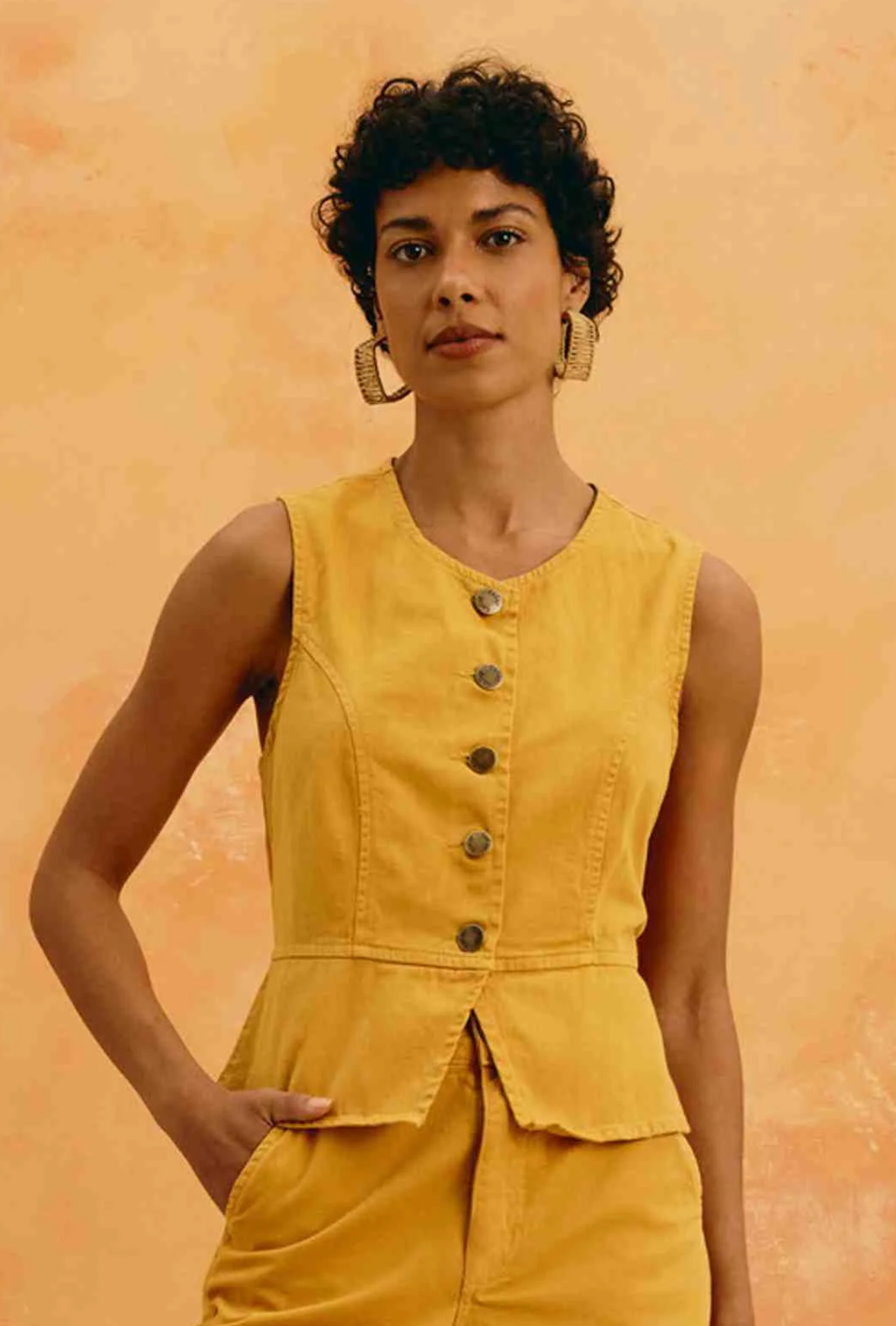 Arzu Vest Md Yellow