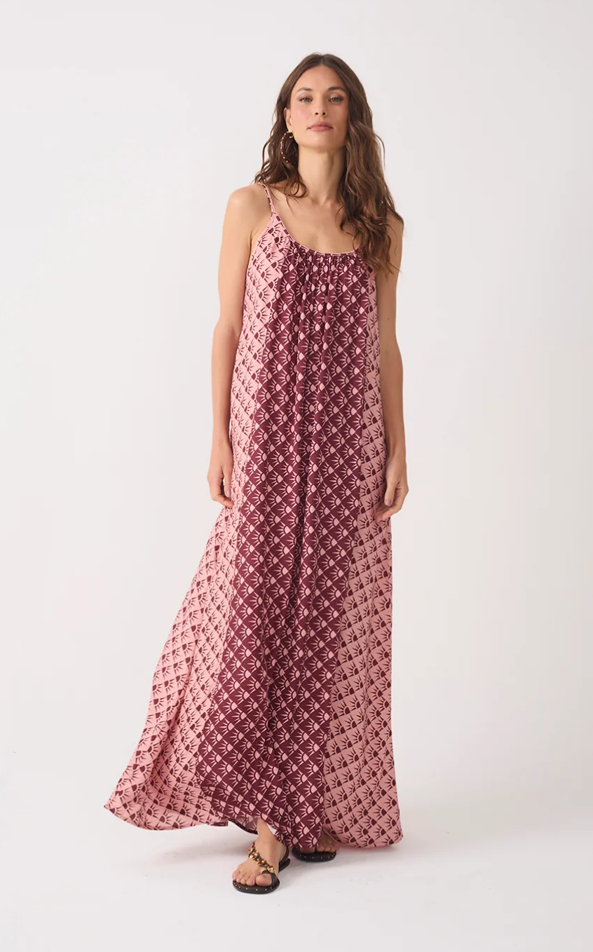 Alicia Maxi Dress Wine