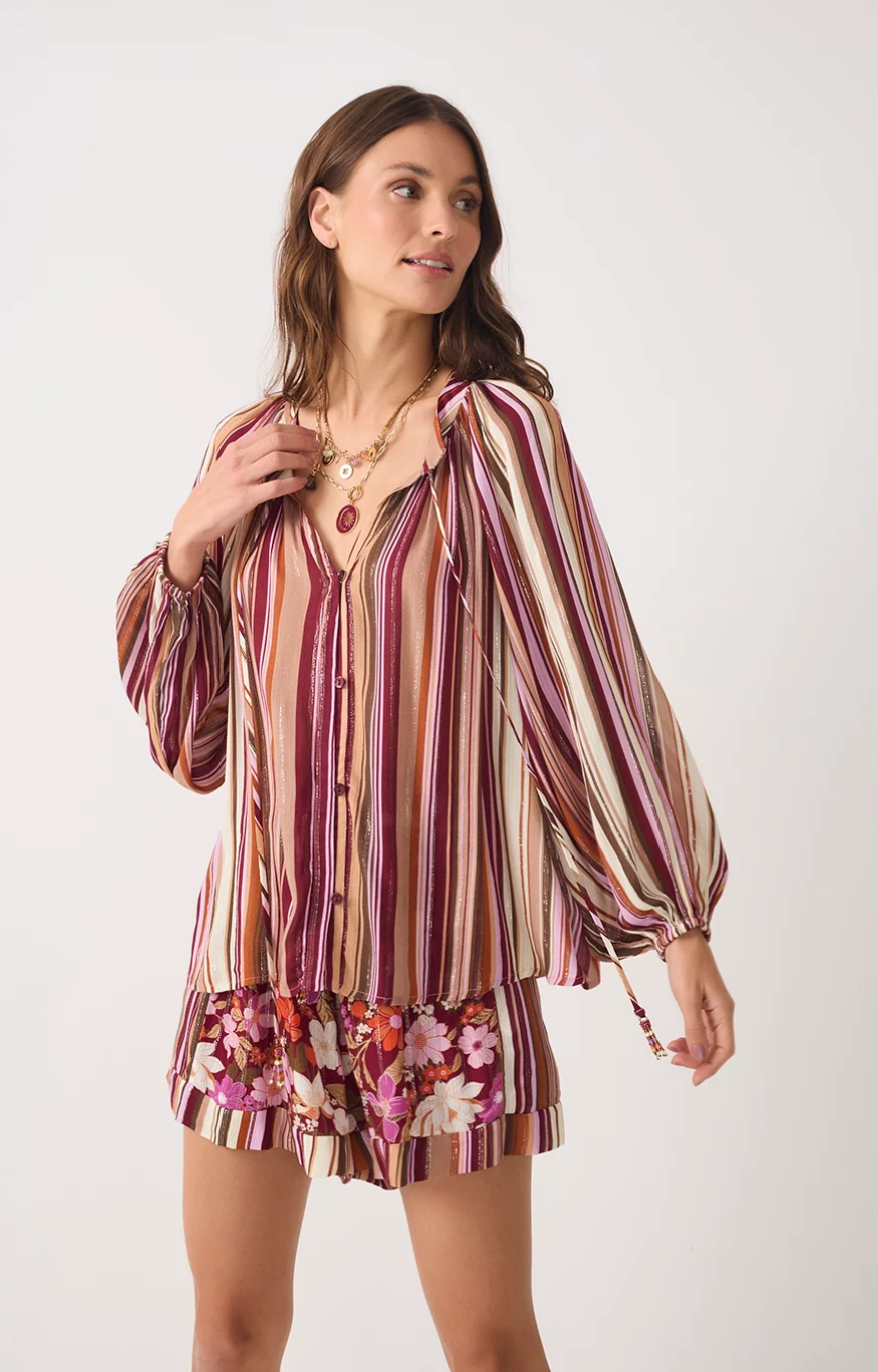 Aurora Blouse Stripes