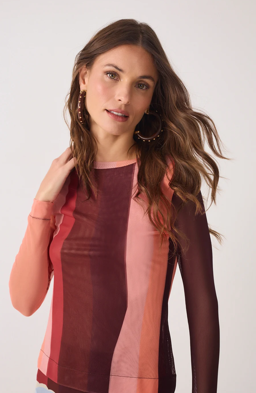 Emma Blouse Mesh Multi