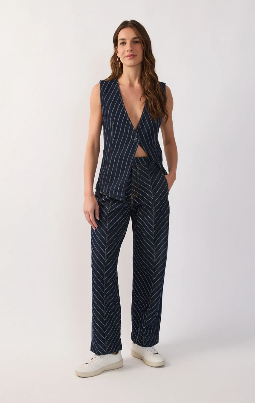 Paula Pant Stripe Denim