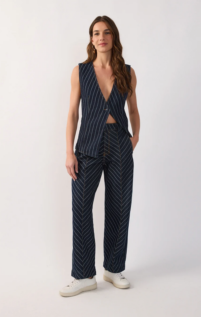 Paula Pant Stripe Denim