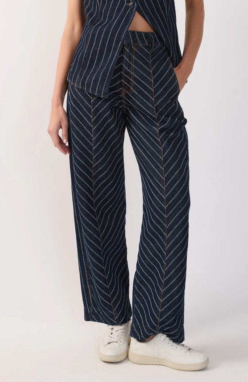 Paula Pant Stripe Denim