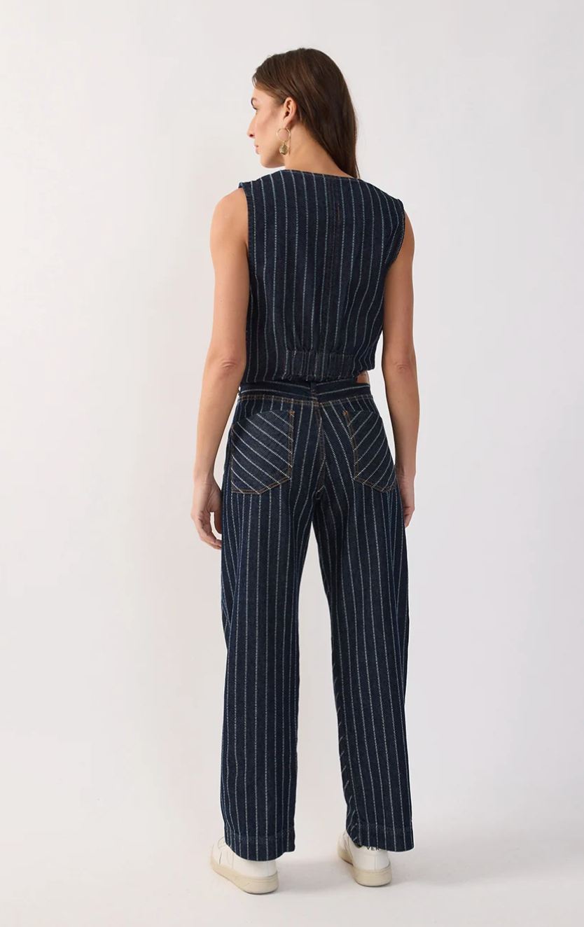 Paula Pant Stripe Denim