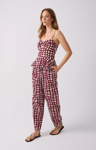 Lia Pockets Pant Wine