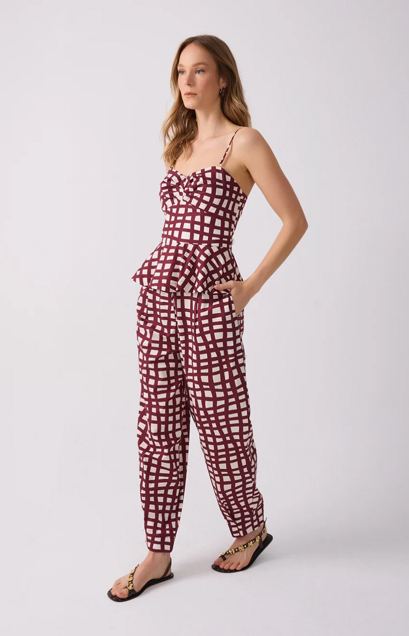 Lia Pockets Pant Wine