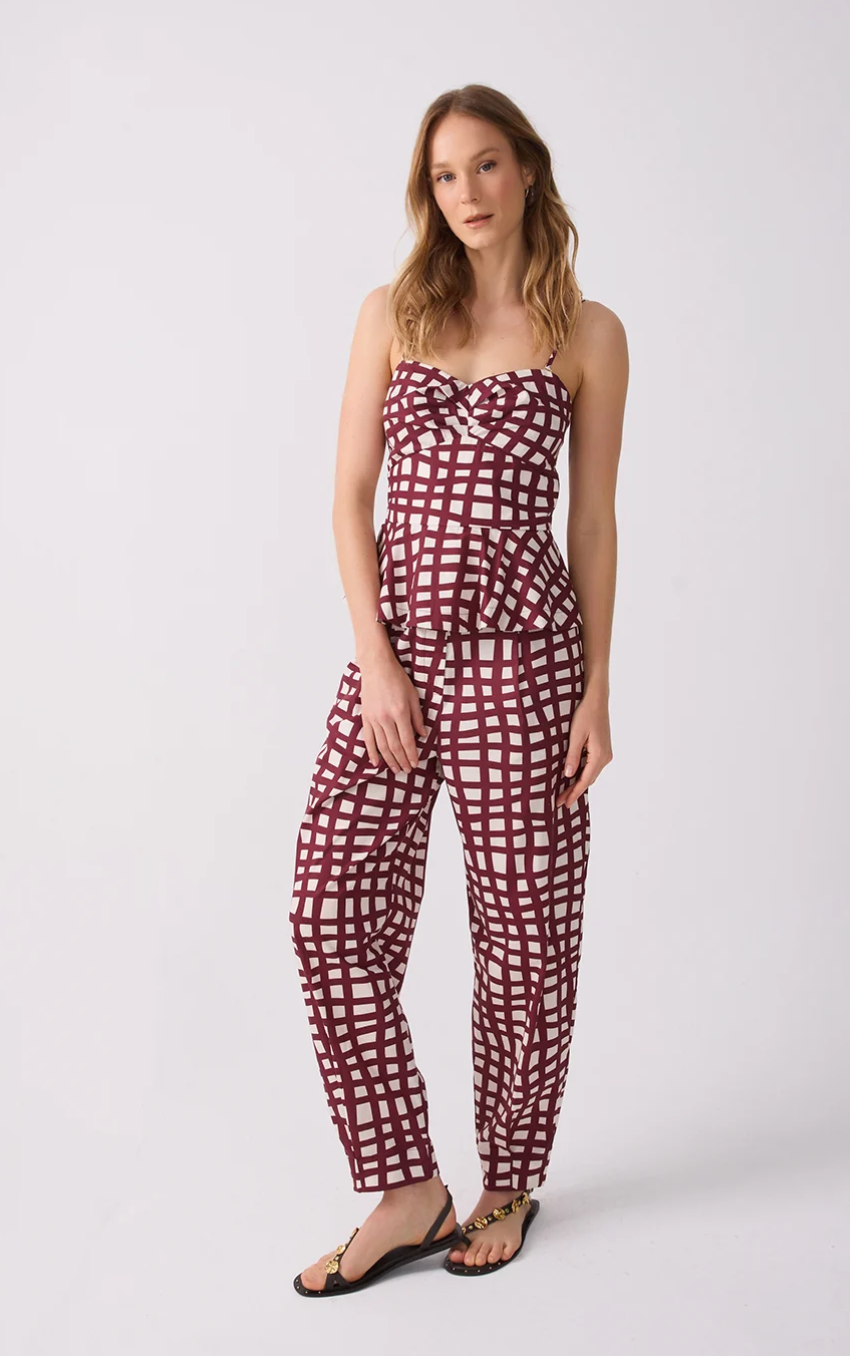 Lia Pockets Pant Wine