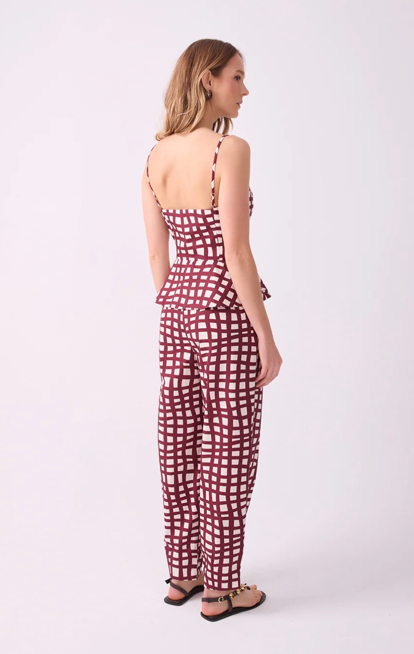 Lia Pockets Pant Wine