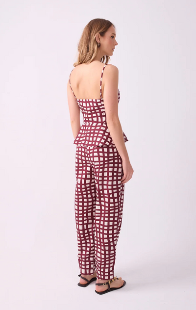 Lia Pockets Pant Wine