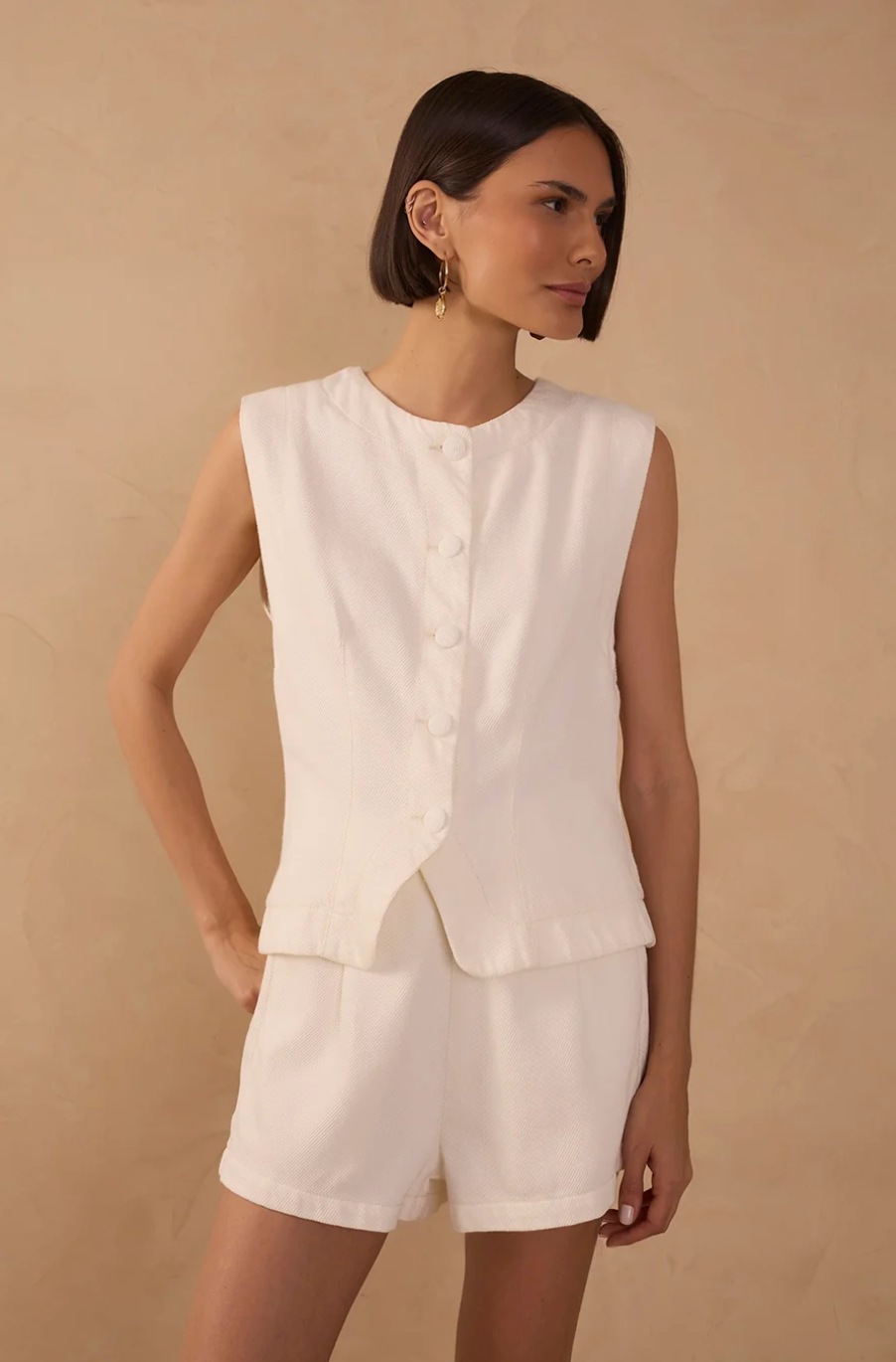 Kira Vest Off White