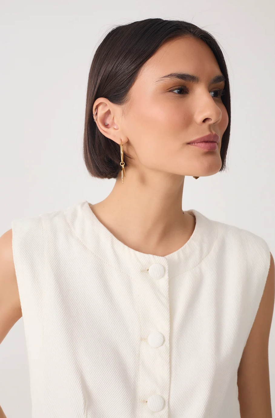 Kira Vest Off White