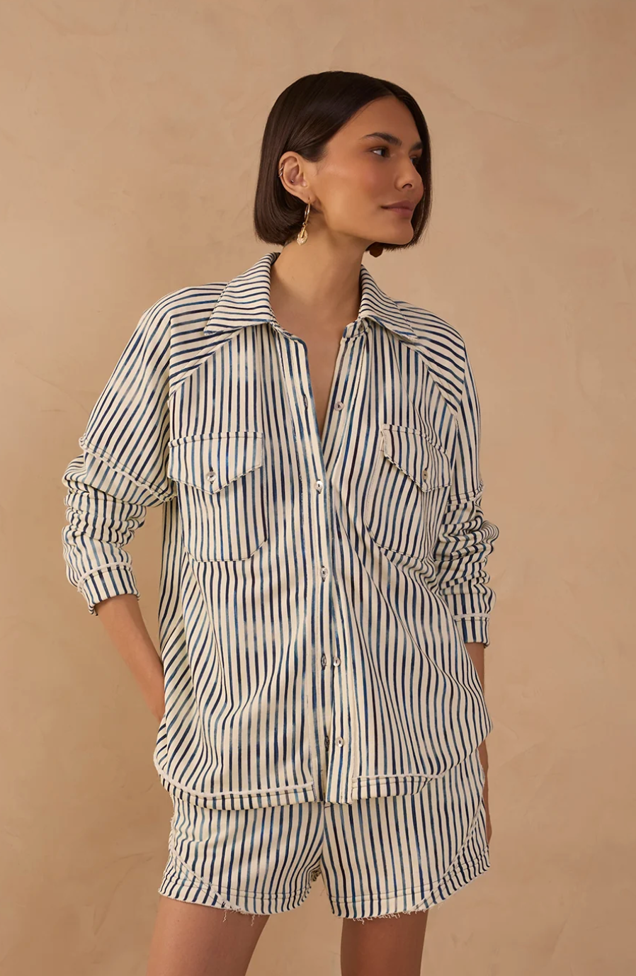 Clara Long Sleeve Shirt Blue