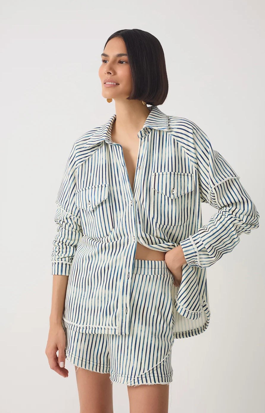 Clara Long Sleeve Shirt Blue