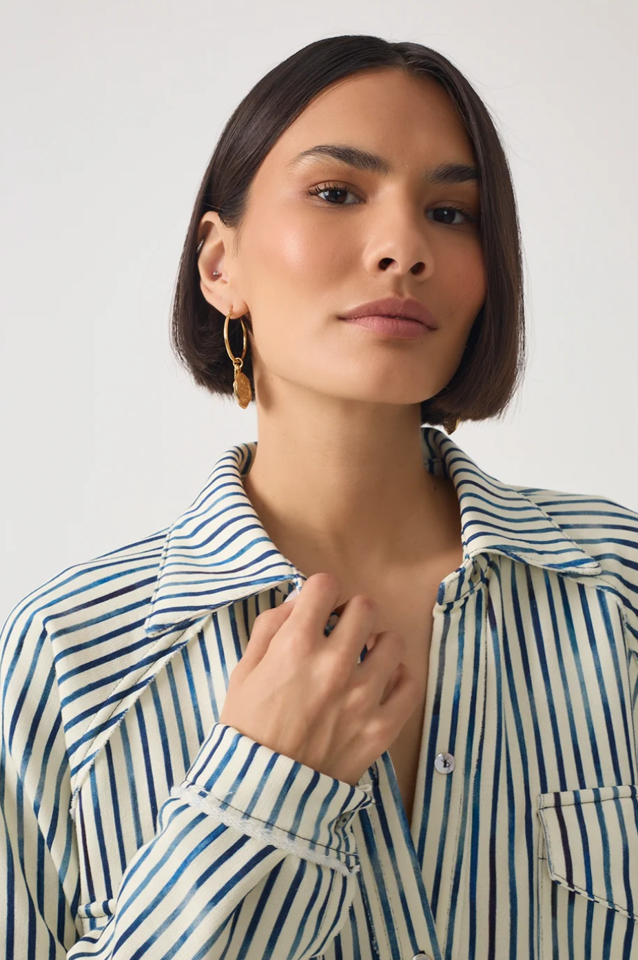 Clara Long Sleeve Shirt Blue