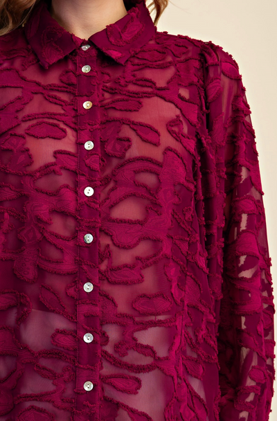 Carol Shirt Burgundy