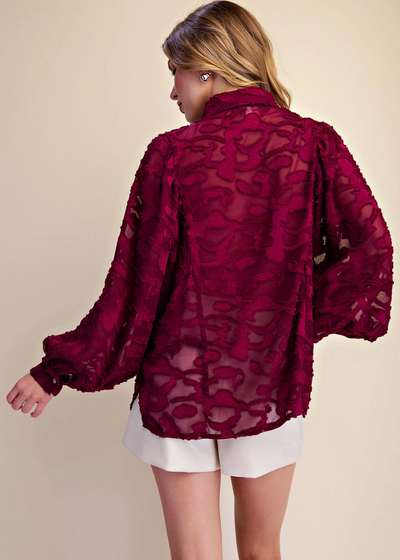 Carol Shirt Burgundy