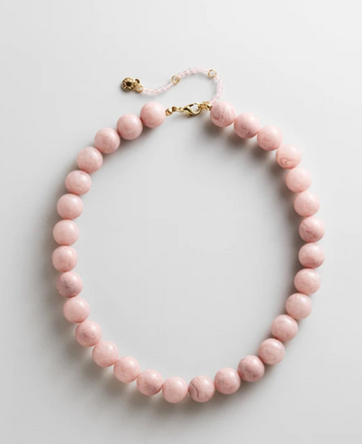 Mini Jane Beaded Necklace Blush
