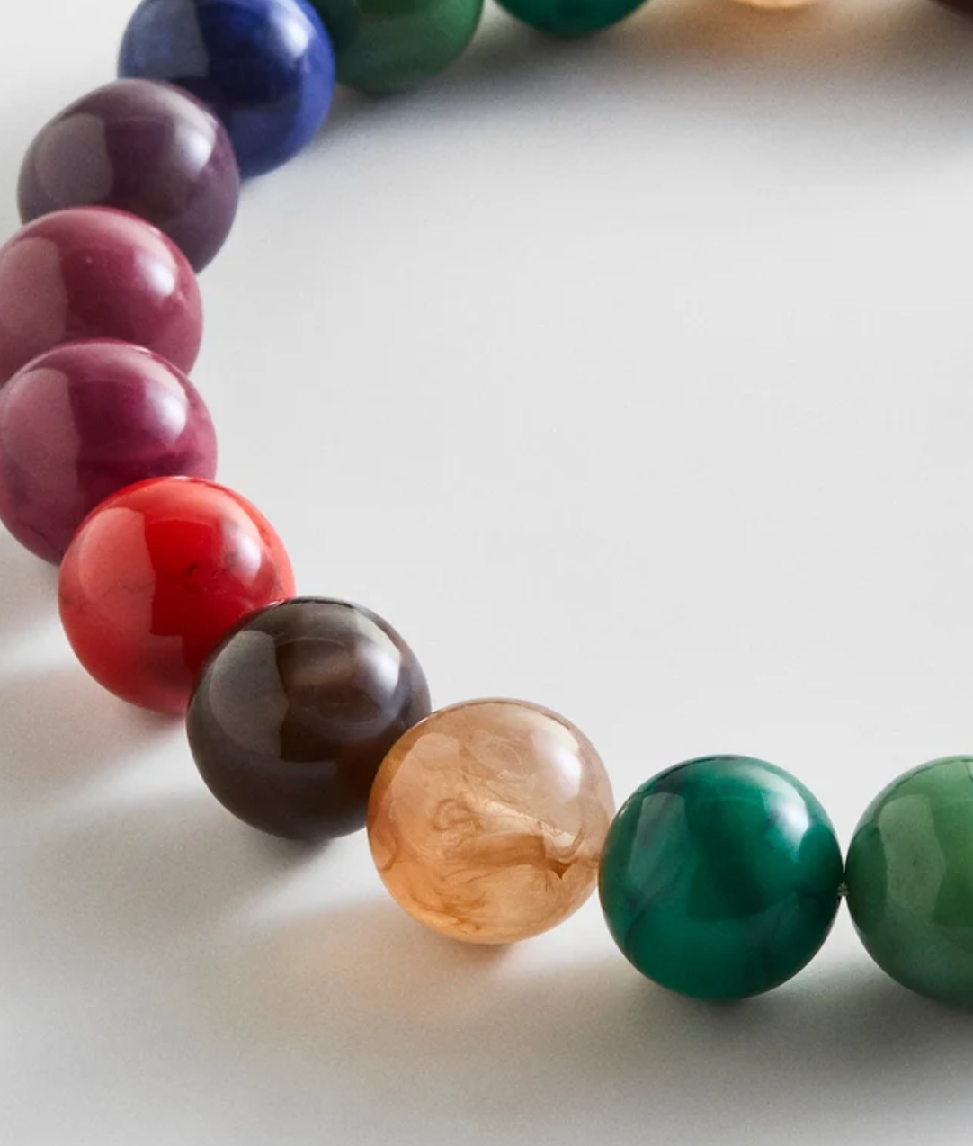 Jane Beaded Necklace Dark Multi
