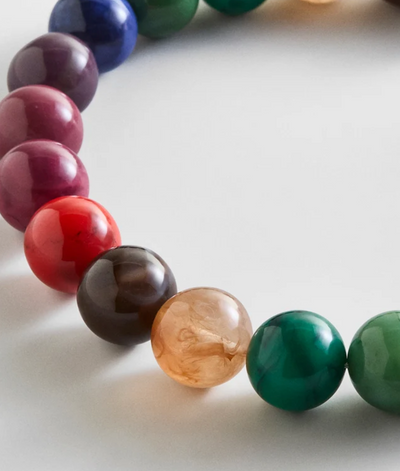 Jane Beaded Necklace Dark Multi