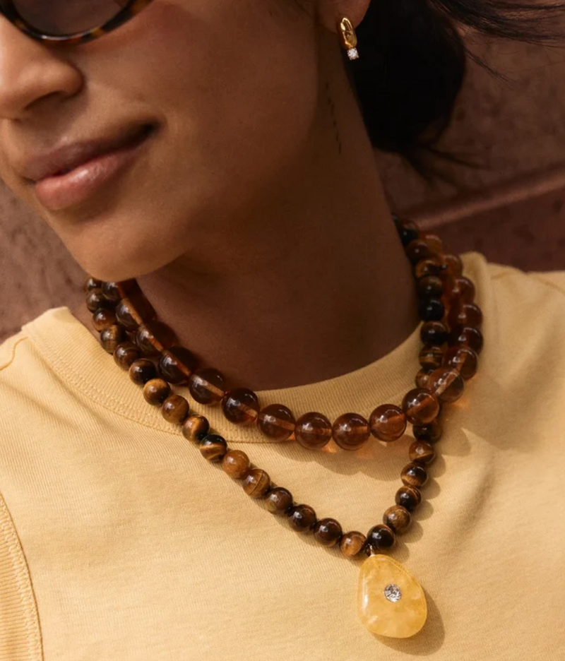 Jamie Semi Precious Beaded Necklace