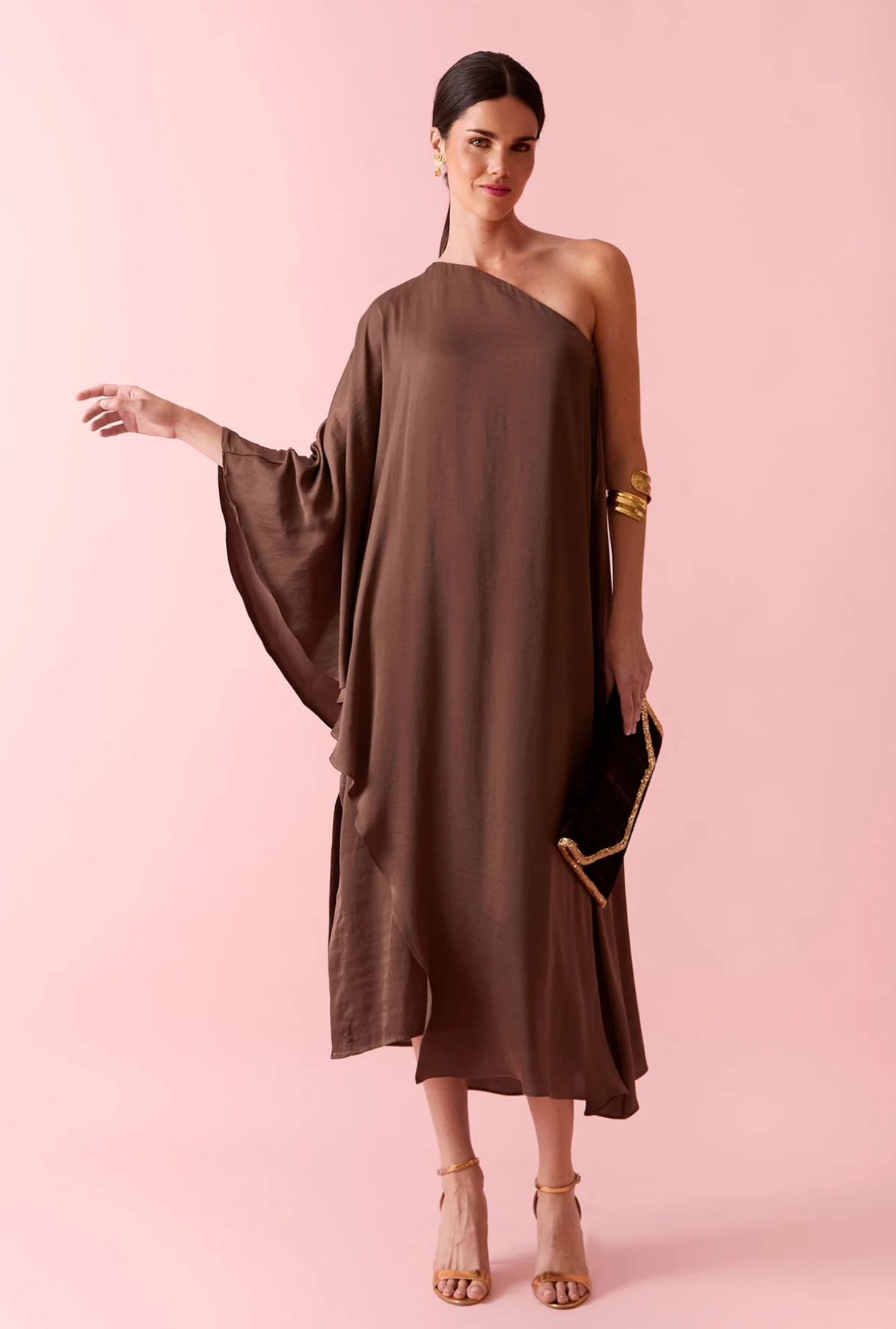 Monica Dress Brown