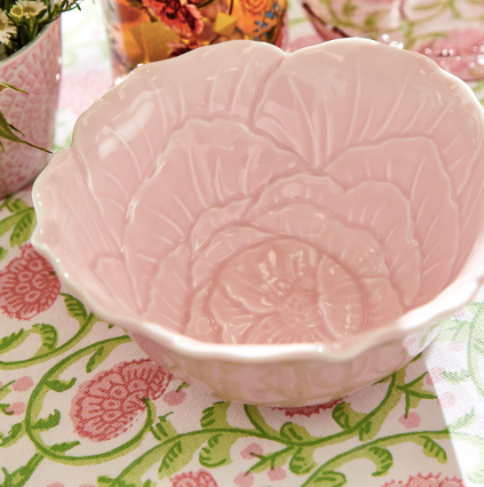 Flower Tidbit Bowl Pink