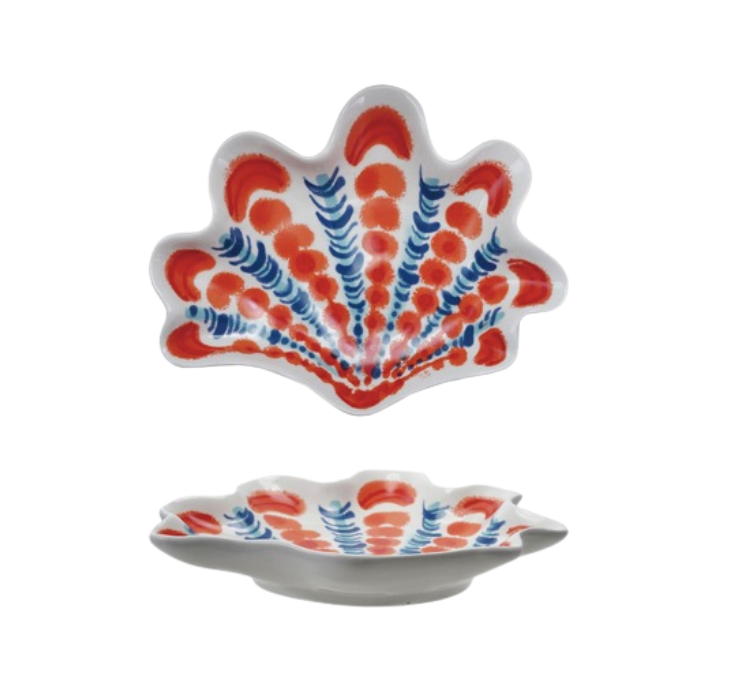 Ceramic Shell Shaped Wall Decor