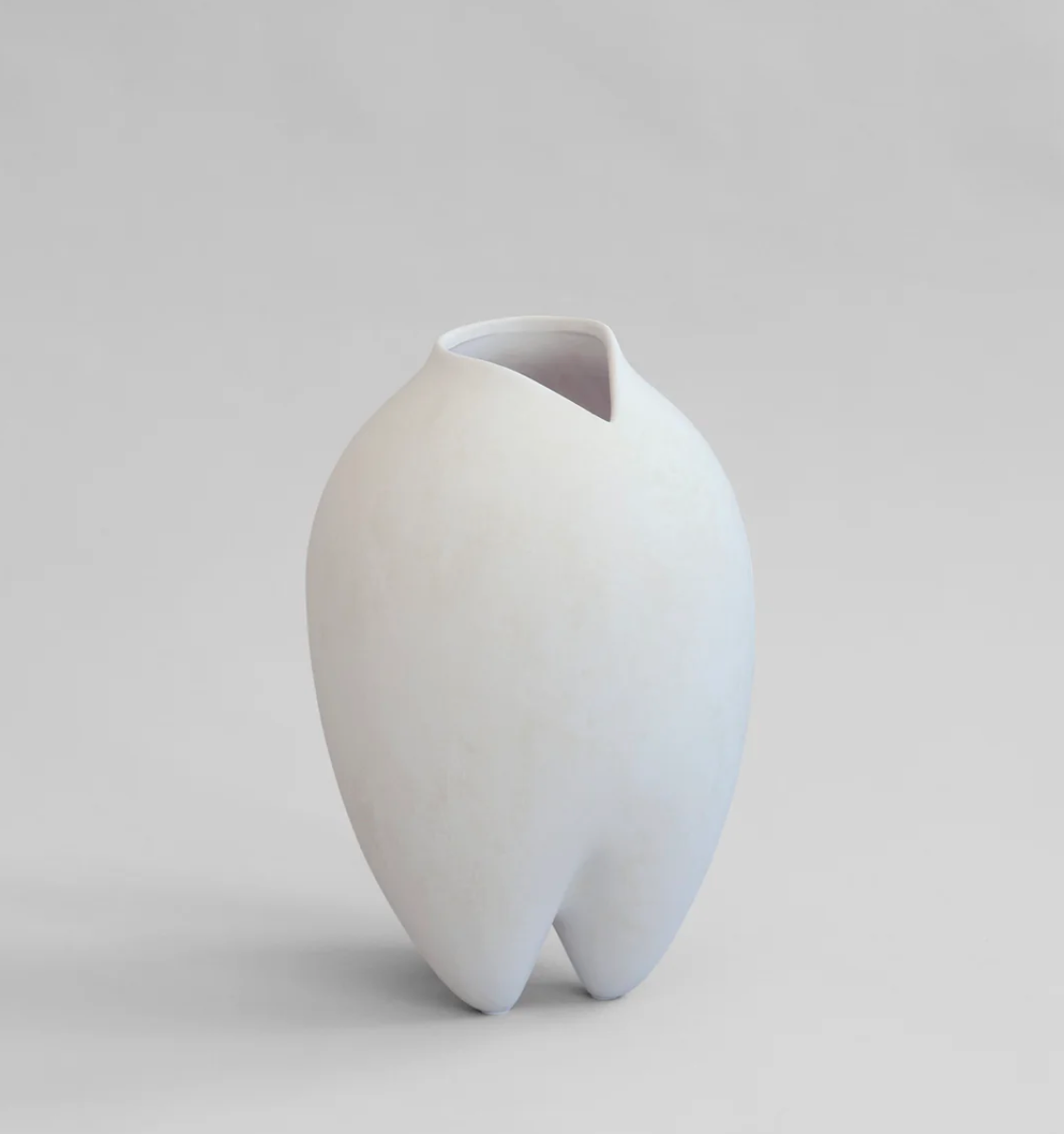 Sumo Vase Slim Bone White