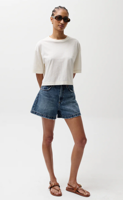 Saige High Rise A line Short Wishbone