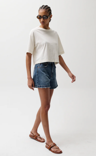 Saige High Rise A line Short Wishbone
