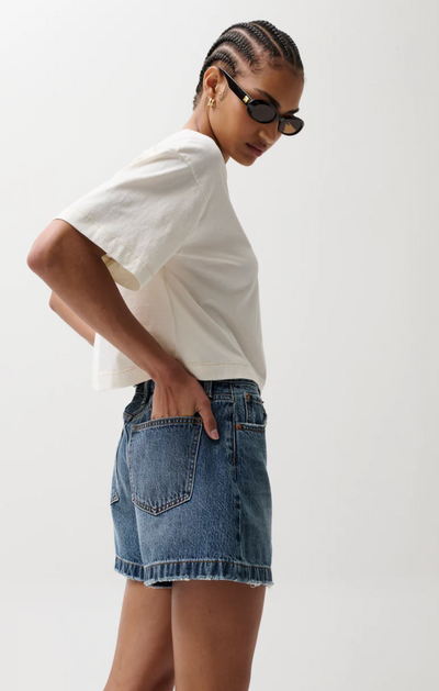 Saige High Rise A line Short Wishbone