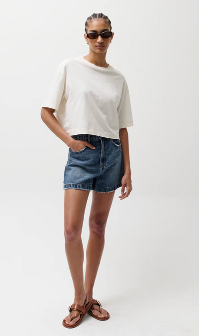 Saige High Rise A line Short Wishbone