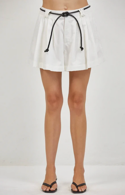 Piper Pleated Short Off White