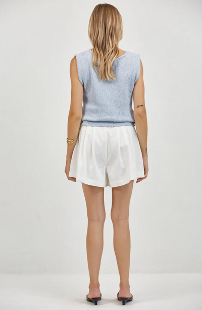 Piper Pleated Short Off White