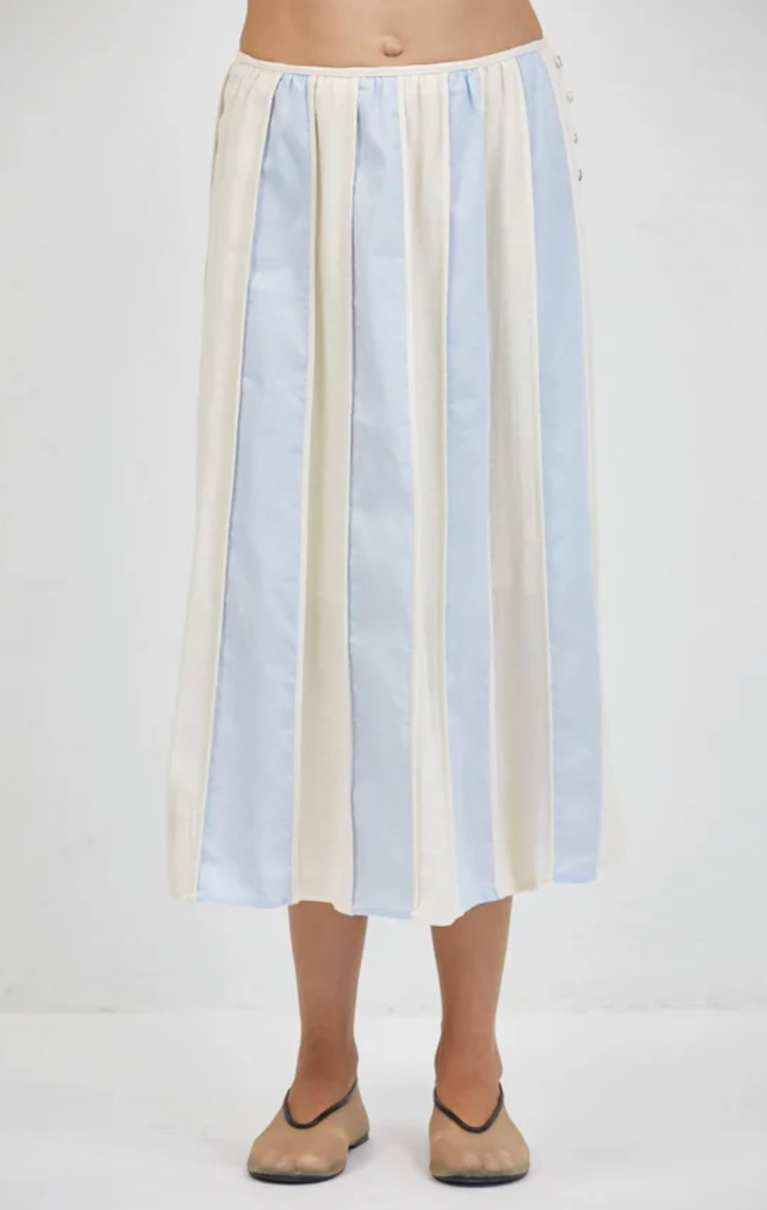 Roanne Skirt Cream Blue