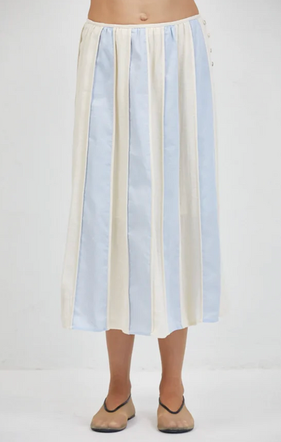 Roanne Skirt Cream Blue