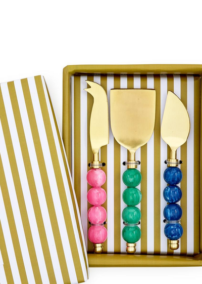 Cheese Knives Set of 3 Multi