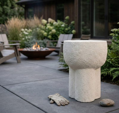 Modessa Accent Table Terracota Garden Stool