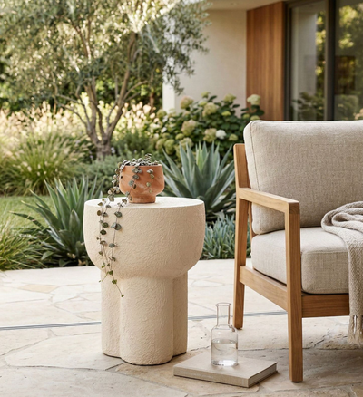 Modessa Accent Table Terracota Garden Stool