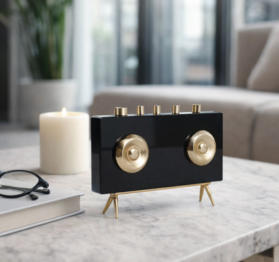 Bradford Black Glass Radio