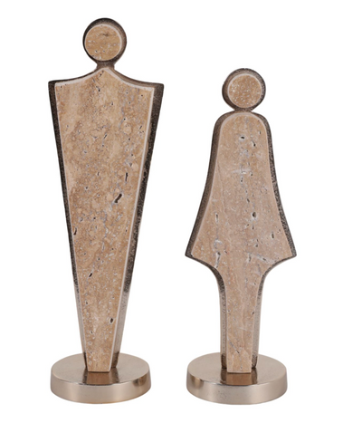 Otway Travertine Couple Statuary