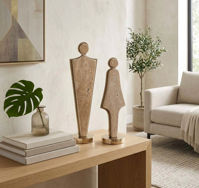 Otway Travertine Couple Statuary