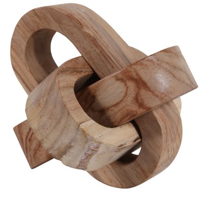 Teak Knot Decor Object